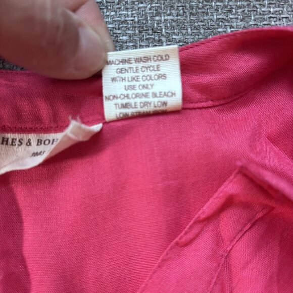 Beaches & Boho Womens M Sleeveless Button-Down Dress Floral Embroidery Coastal - Picture 4 of 6